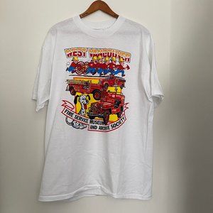 vintage west vancouver fire service museum and archive society shirt jeep sizeXL